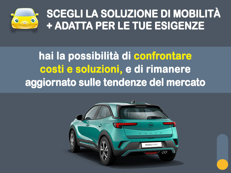 Offerta SUV e CrossOver Noleggio lungo termine OPEL MOKKA Hybrid: l'offerta di MT Motors con valutazione dello scoring finanziario più flessibile Ibrida - benzina (MHEV)  foto 2