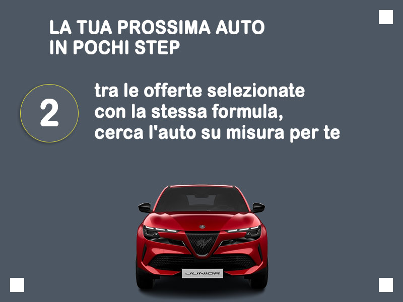 Offerta SUV e CrossOver Noleggio ALFA ROMEO JUNIOR BEV SPECIALE = la quotazione Outlet del broker Medicredit Rent con canone ridotto e auto in pronta consegna Elettrica  foto 2