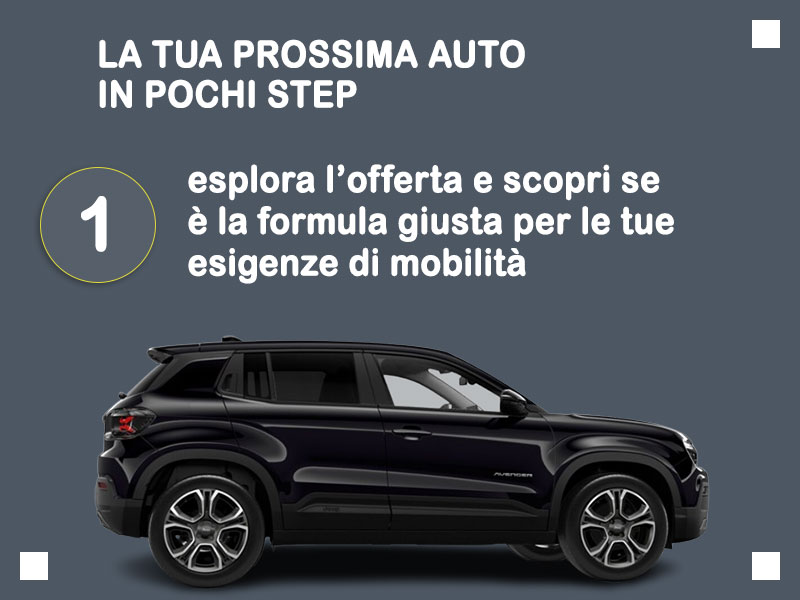 Offerta SUV e CrossOver Noleggio JEEP AVENGER ELECTRIC SUMMIT = la quotazione Outlet del broker Medicredit Rent con canone ridotto e auto in pronta consegna Elettrica  foto 1