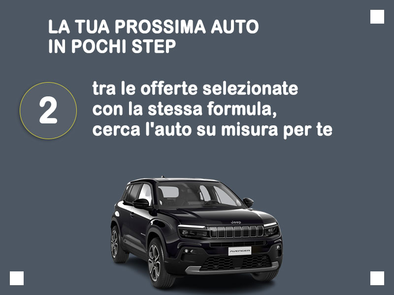 Offerta SUV e CrossOver Noleggio JEEP AVENGER ELECTRIC SUMMIT = la quotazione Outlet del broker Medicredit Rent con canone ridotto e auto in pronta consegna Elettrica  foto 2