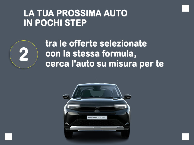 Offerta SUV e CrossOver Noleggio OPEL FRONTERA Full Electric GS = la quotazione Outlet del broker Medicredit Rent con canone ridotto e auto in pronta consegna Elettrica  foto 2
