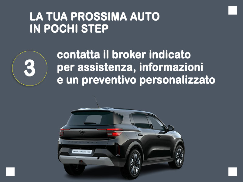Offerta SUV e CrossOver Noleggio OPEL FRONTERA Full Electric GS = la quotazione Outlet del broker Medicredit Rent con canone ridotto e auto in pronta consegna Elettrica  foto 3