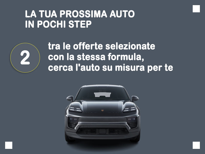 Offerta SUV e CrossOver Noleggio PORSCHE MACAN 4 electric = la quotazione Outlet del broker Medicredit Rent con canone ridotto e auto in pronta consegna Elettrica  foto 2
