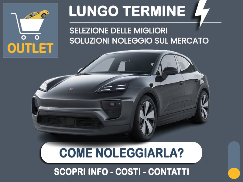 Offerta SUV e CrossOver Noleggio PORSCHE MACAN 4 electric = la quotazione Outlet del broker Medicredit Rent con canone ridotto e auto in pronta consegna Elettrica  foto 0