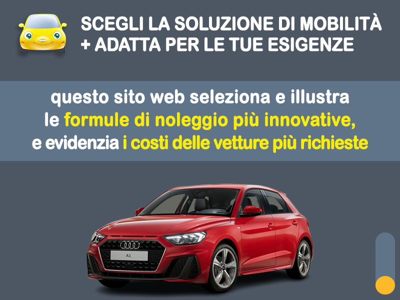 Offerta auto di vari segmenti Noleggio AUDI Pay-per-use: scopriamo come funziona la formula a consumo AUDI URBAN VALUE   foto 1