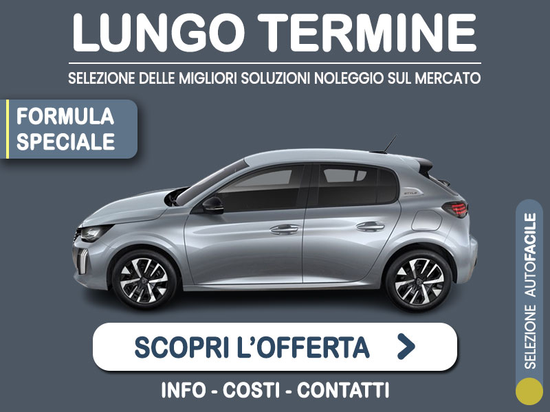 Offerta City car Noleggio PEUGEOT 208 Hybrid 110 e-DCS6: l'offerta noleggio PAY-PER-USE del broker Medicredit Rent con la formula speciale 
