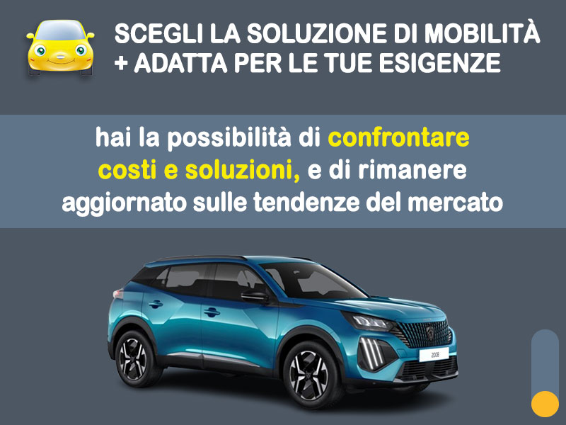 Offerta SUV e CrossOver Noleggio PEUGEOT 2008 Hybrid 110cv e-DCS6: l'offerta del broker Medicredit Rent con la formula speciale 
