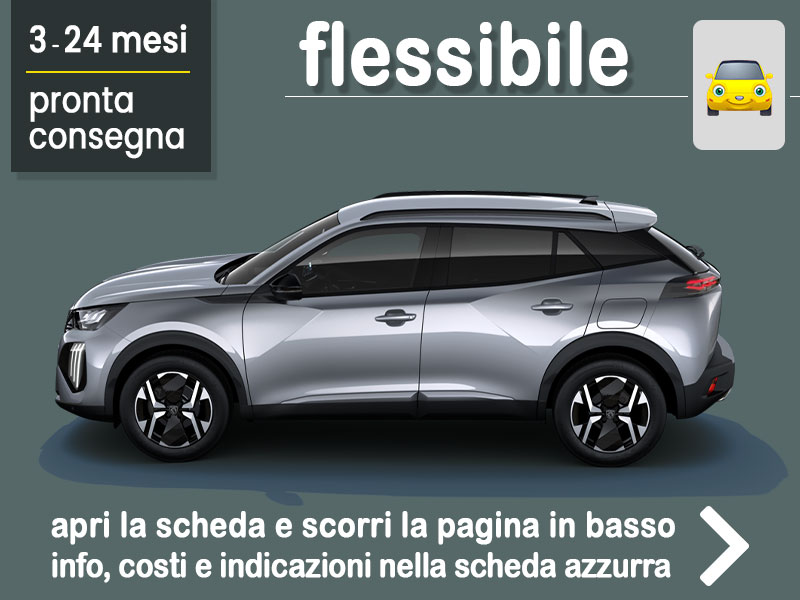 Offerta SUV e CrossOver Noleggio PEUGEOT 2008 PureTech 130 S&S EAT8 Allure Pack in pronta consegna: scopri l’offerta flessibile promossa da Medicredit Rent Benzina  foto 0