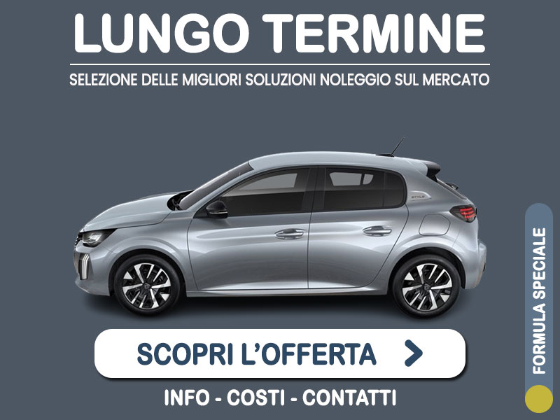Offerta City car Noleggio PEUGEOT 208 Hybrid 110 e-DCS6: l'offerta del broker Medicredit Rent con la formula speciale 