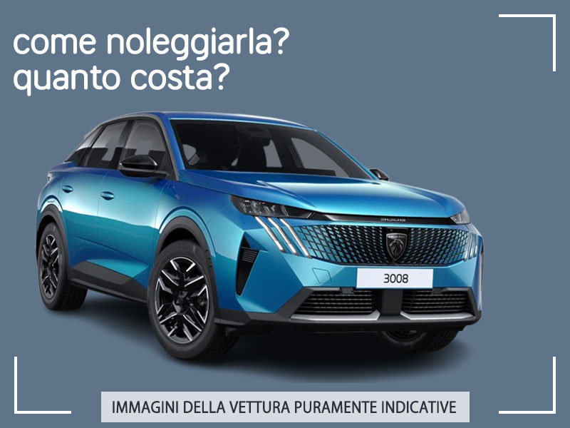 Offerta SUV e CrossOver Noleggio auto in promozione: PEUGEOT 3008 Hybrid = l'offerta speciale del broker Medicredit Rent, con tariffa scontata Ibrida - benzina (MHEV)  foto 1