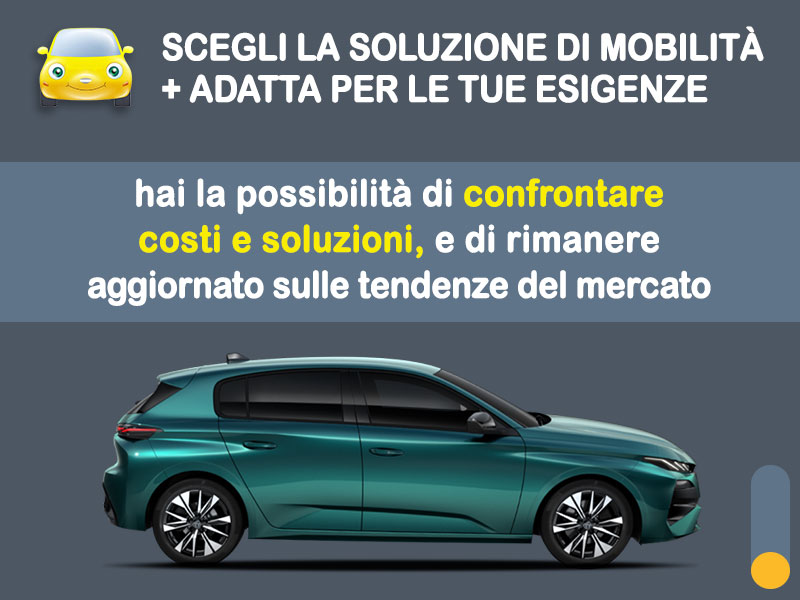 Offerta Berlina Noleggio PEUGEOT 308 BlueHDi 130 EAT8: l'offerta del broker Medicredit Rent con la formula speciale 