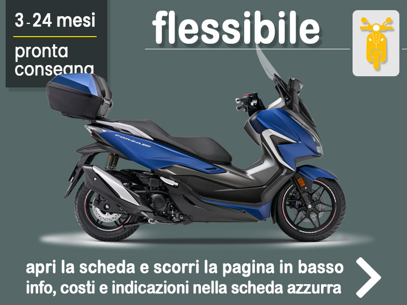 Offerta Scooter Noleggio scooter Honda Forza 350 deluxe in pronta consegna: scopri l’offerta flessibile promossa da Medicredit Rent Benzina  foto 0