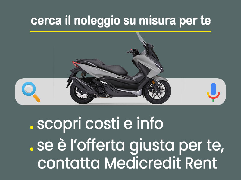 Offerta Scooter Noleggio scooter Honda Forza 350 in pronta consegna: scopri l’offerta flessibile promossa da Medicredit Rent Benzina  foto 2