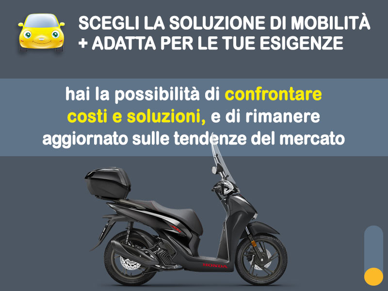 Offerta Scooter Noleggio scooter no scoring: HONDA SH150i - l'offerta 