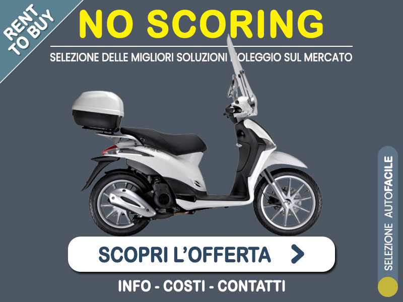 Offerta Scooter Noleggio scooter no scoring: PIAGGIO LIBERTY 125 con parabrezza e bauletto - l'offerta 