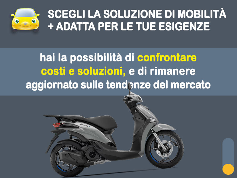 Offerta Scooter Noleggio scooter no scoring: PIAGGIO LIBERTY S 150 - l'offerta 
