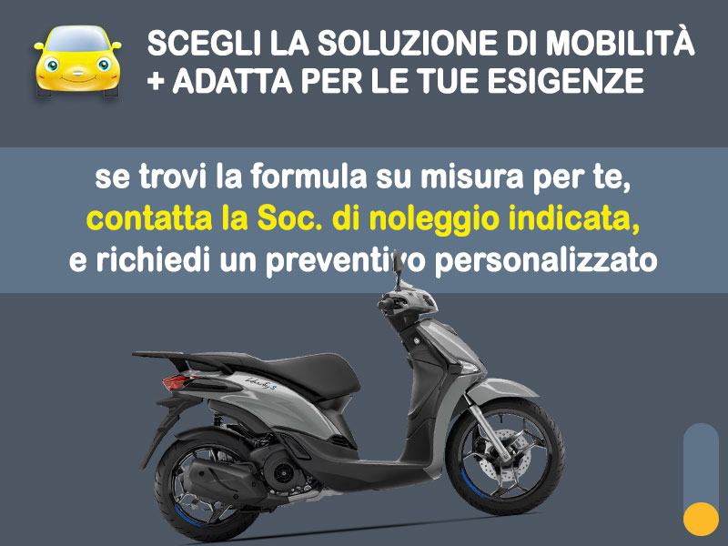 Offerta Scooter Noleggio scooter no scoring: PIAGGIO LIBERTY S 150 - l'offerta 