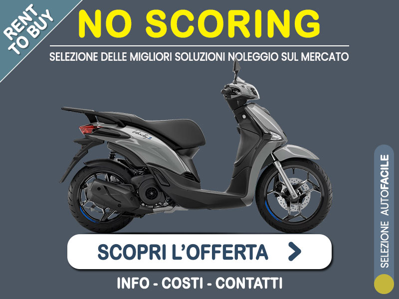 Offerta Scooter Noleggio scooter no scoring: PIAGGIO LIBERTY S 150 - l'offerta 