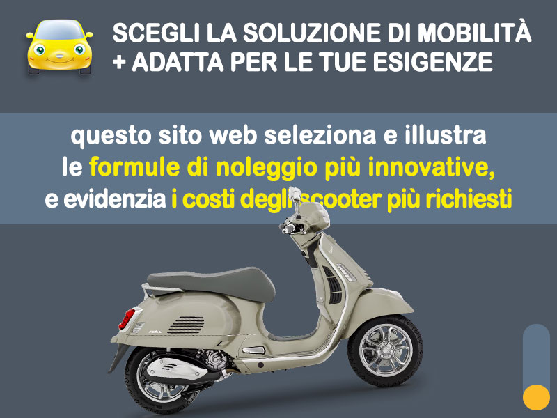 Offerta Scooter Noleggio scooter no scoring: VESPA GTS 300 - l'offerta 