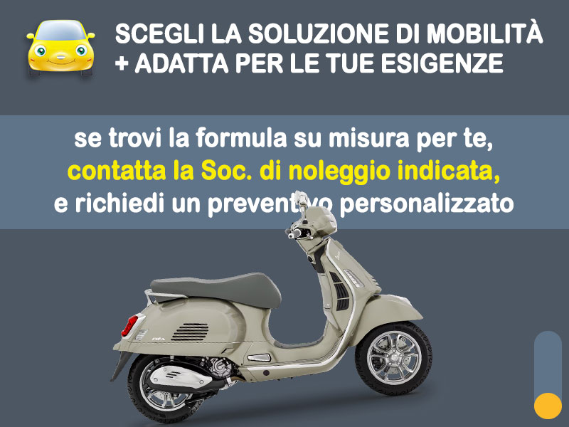 Offerta Scooter Noleggio scooter no scoring: VESPA GTS 300 - l'offerta 