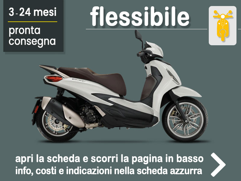 Offerta Scooter Noleggio scooter Piaggio Beverly 300 in pronta consegna: scopri l’offerta flessibile promossa da Medicredit Rent Benzina  foto 0