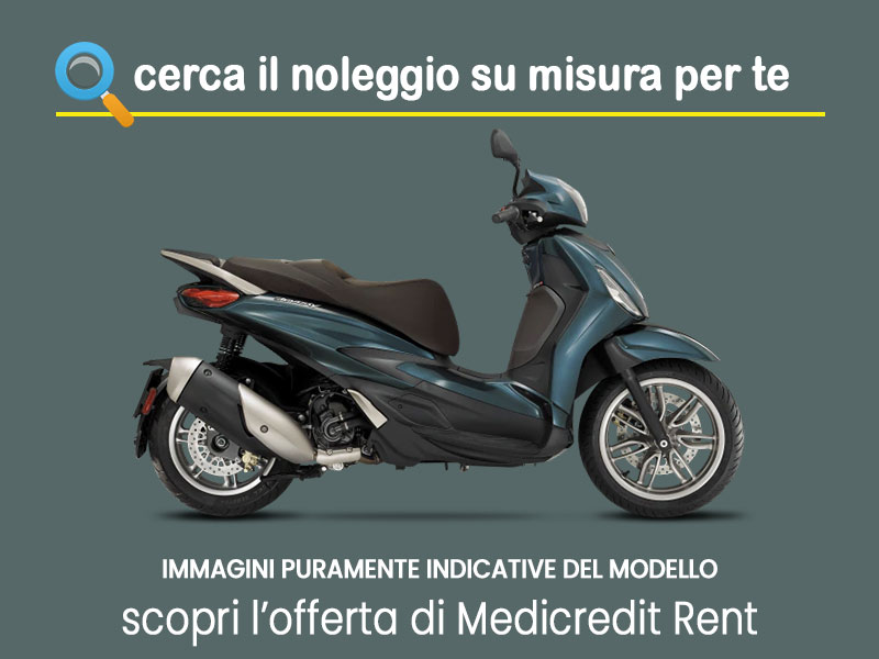 Offerta Scooter Noleggio scooter Piaggio Beverly 300 in pronta consegna: scopri l’offerta flessibile promossa da Medicredit Rent Benzina  foto 3