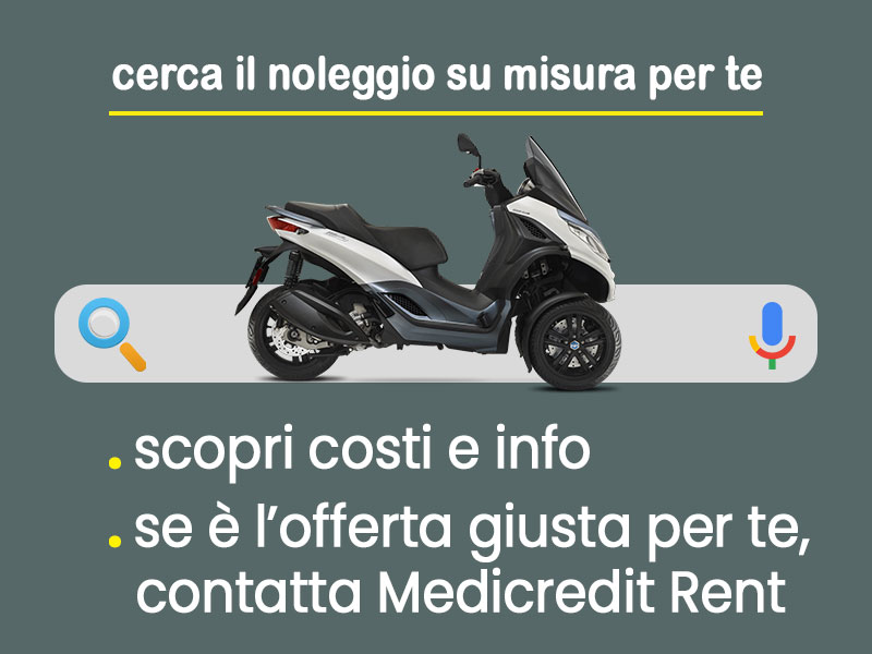 Offerta Scooter Noleggio scooter Piaggio MP3 300 in pronta consegna: scopri l’offerta flessibile promossa da Medicredit Rent Benzina  foto 2