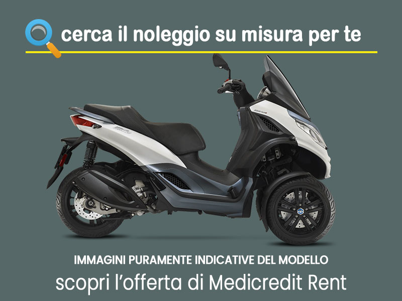 Offerta Scooter Noleggio scooter Piaggio MP3 300 in pronta consegna: scopri l’offerta flessibile promossa da Medicredit Rent Benzina  foto 3