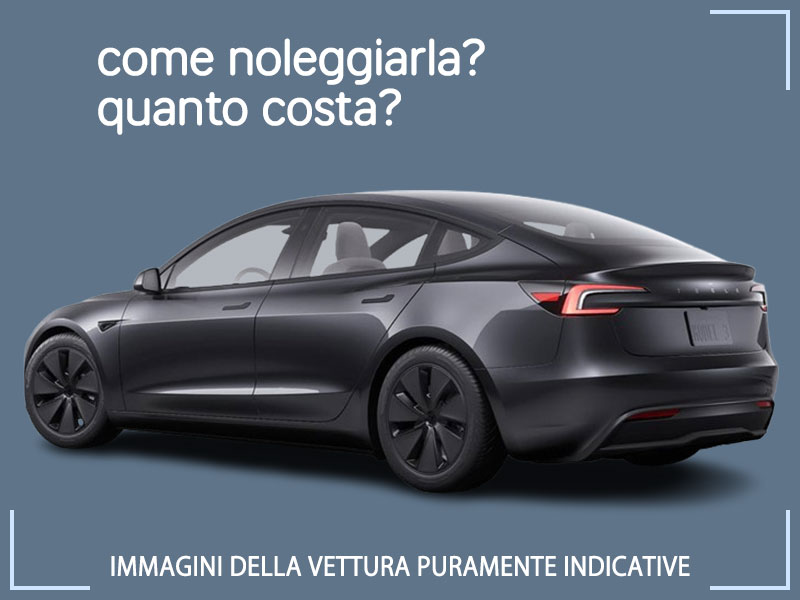 Offerta Berlina Noleggio TESLA MODEL 3 75 kWh Long Range RWD: scopriamo l'offerta promozionale di Medicredit Rent con extra sconto di 3.000€, valida fino al 31/03/2025 Elettrica  foto 1