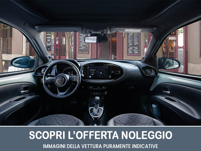 Offerta SUV e CrossOver Noleggio TOYOTA AYGO X 1.0B Trend S-CVT: scopriamo l'offerta promossa dal broker Medicredit Rent Benzina  foto 2