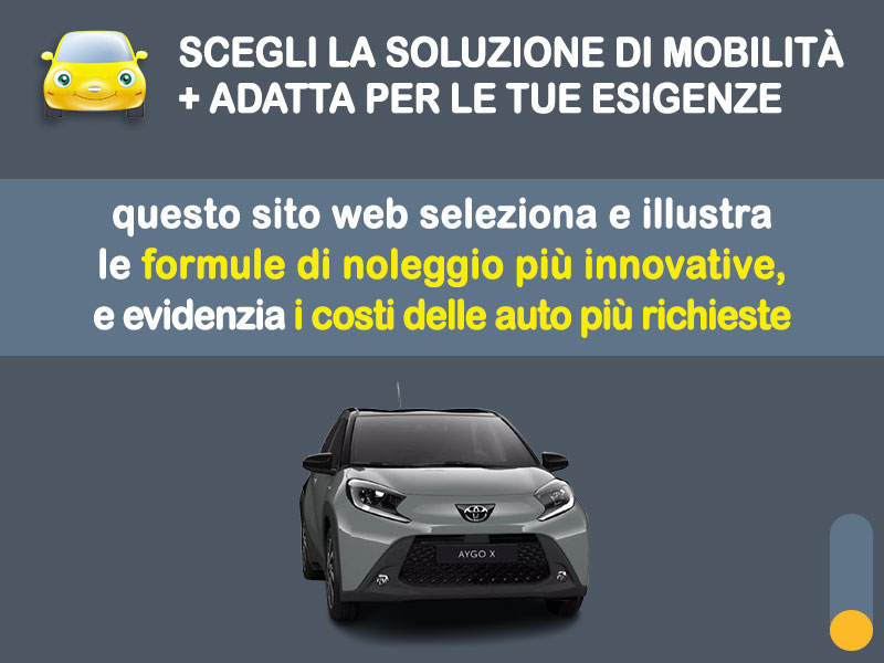 Offerta City car Noleggio lungo termine TOYOTA AYGO X: l'offerta di MT Motors con valutazione dello scoring finanziario più flessibile Benzina  foto 1