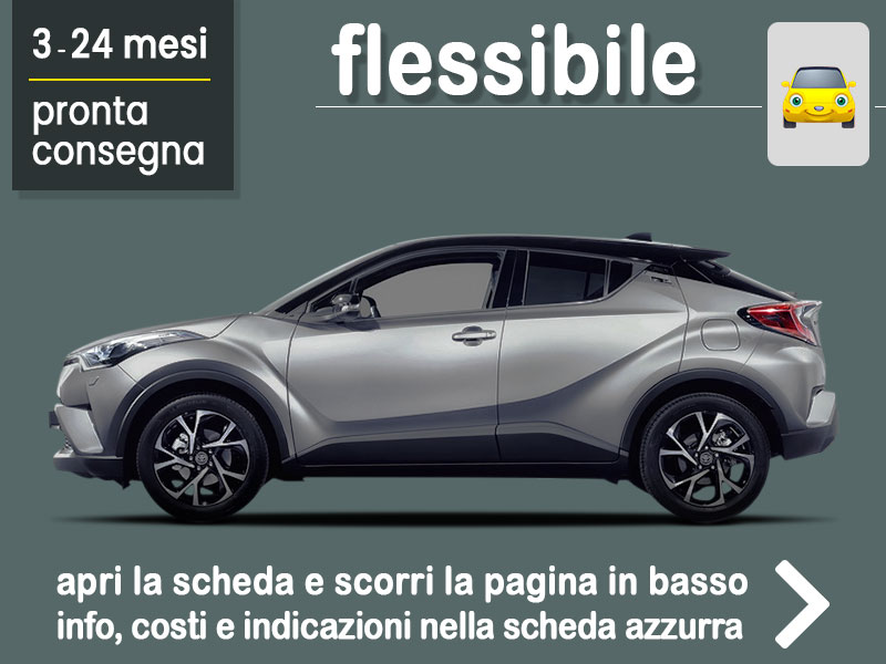 Offerta SUV e CrossOver Noleggio TOYOTA C-HR 1.8 Hybrid E-CVT Active in pronta consegna: scopri l’offerta flessibile promossa da Medicredit Rent Full Hybrid  foto 0