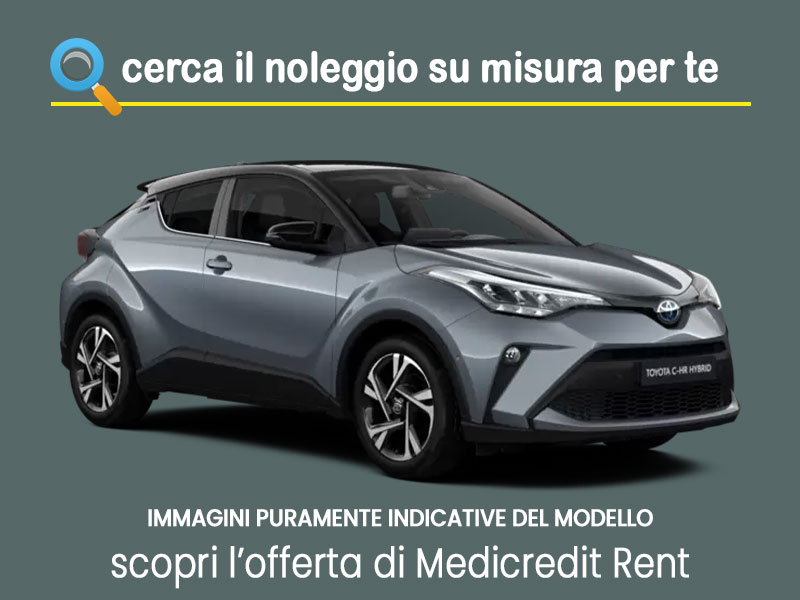 Offerta SUV e CrossOver Noleggio TOYOTA C-HR 1.8 Hybrid E-CVT Active in pronta consegna: scopri l’offerta flessibile promossa da Medicredit Rent Full Hybrid  foto 3