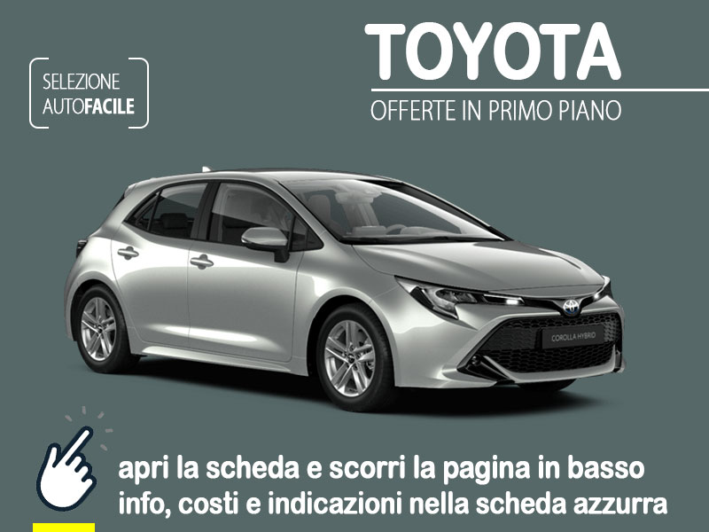 Offerta Berlina Noleggio TOYOTA COROLLA Hybrid = l'offerta in promozione di KINTO One per luglio 2023 Full Hybrid  foto 0