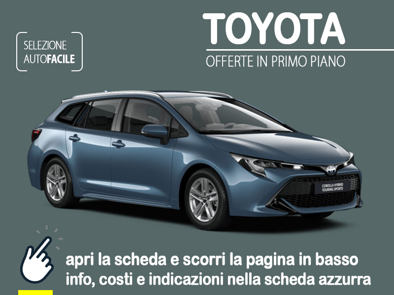 Offerta Station wagon Noleggio TOYOTA COROLLA Touring Sports Active 1.8 Hybrid = l'offerta in promozione di KINTO One per luglio 2023 Full Hybrid  foto 0