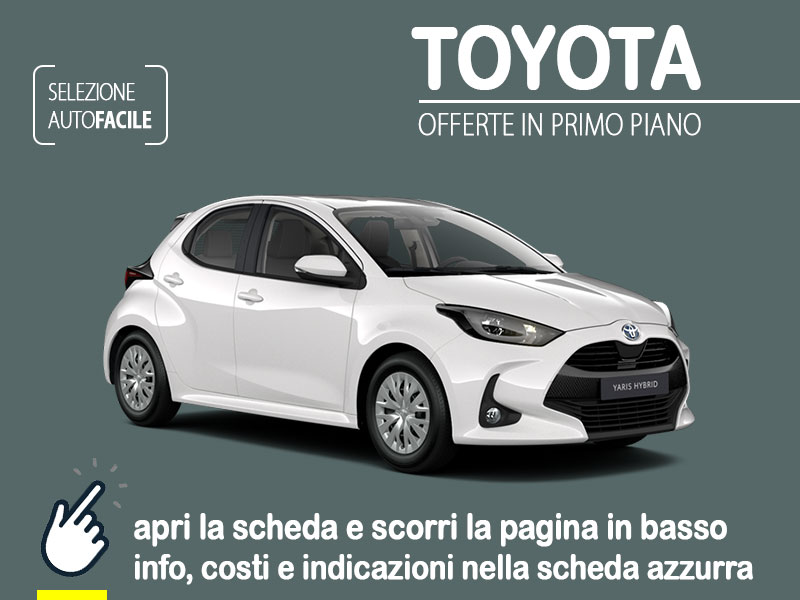 Offerta City car Noleggio TOYOTA YARIS hybrid = l'offerta in promozione di KINTO One per luglio 2023 Full Hybrid  foto 0