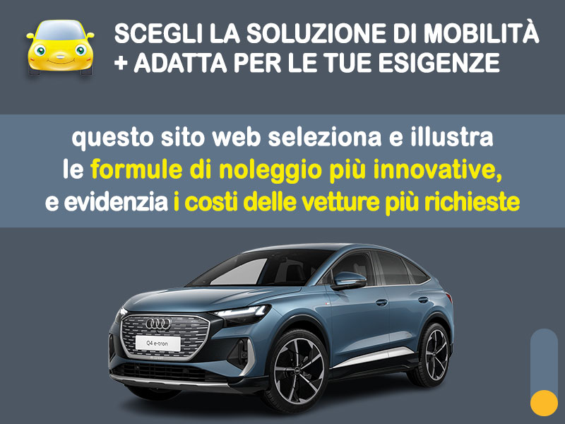 Offerta SUV e CrossOver Noleggio usato: AUDI Q4 Sportback e-tron = l'offerta promozionale del broker Medicredit Rent con canone scontato Elettrica  foto 1