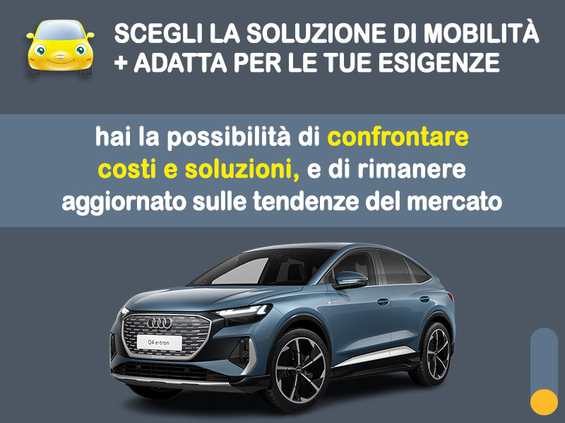 Offerta SUV e CrossOver Noleggio usato: AUDI Q4 Sportback e-tron = l'offerta promozionale del broker Medicredit Rent con canone scontato Elettrica  foto 2