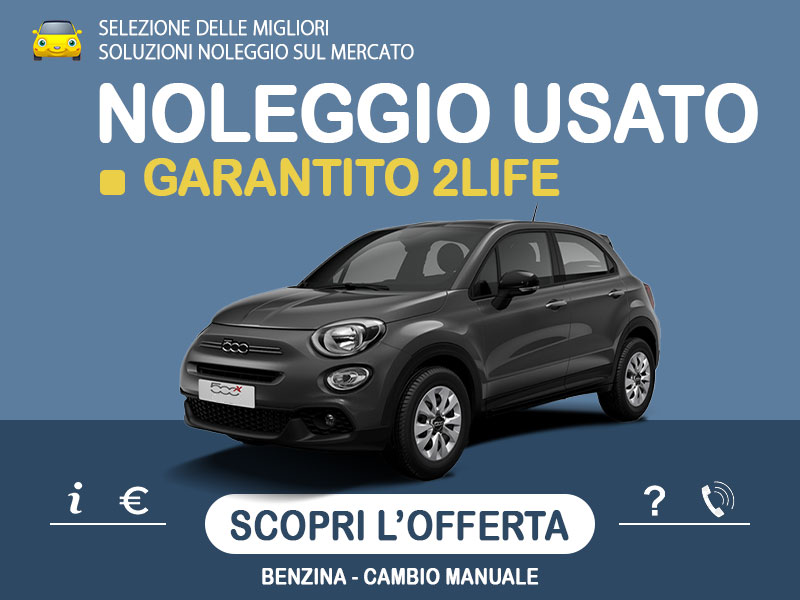 Offerta SUV e CrossOver Noleggio usato: FIAT 500X 1.0 T3 Lounge - scopriamo l'offerta promossa da Medicredit Rent Benzina  foto 0