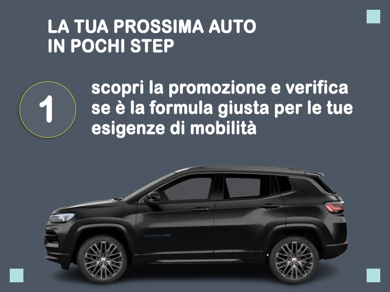 Offerta SUV e CrossOver Noleggio usato: JEEP COMPASS 1.6 MJet 96kW BUSINESS - scopriamo l'offerta promozionale Re-use di Medicredit Rent Diesel  foto 1