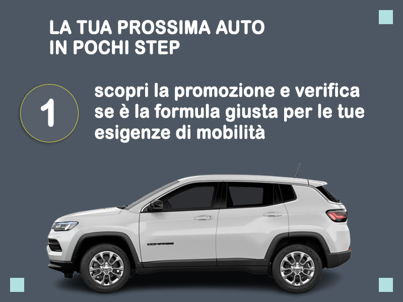 Offerta SUV e CrossOver Noleggio usato: JEEP COMPASS 1.6 MJet 88kW BUSINESS - scopriamo l'offerta promozionale Re-use di Medicredit Rent Diesel  foto 1