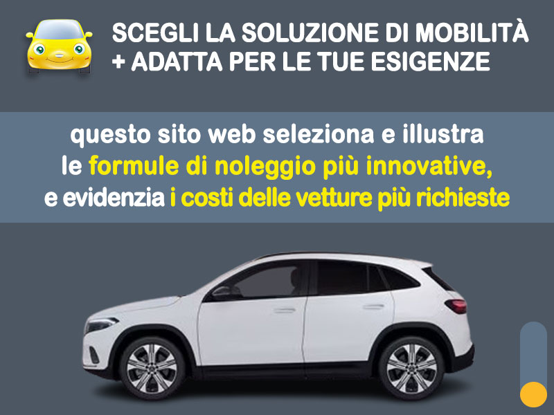 Offerta SUV e CrossOver Noleggio usato: MERCEDES-BENZ EQA full electric = l'offerta promozionale del broker Medicredit Rent con canone scontato Elettrica  foto 1