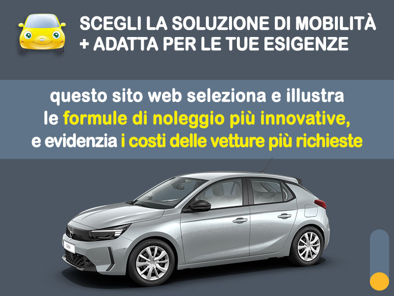 Offerta Berlina Noleggio usato: OPEL CORSA = l'offerta promozionale del broker Medicredit Rent con canone scontato Benzina  foto 1