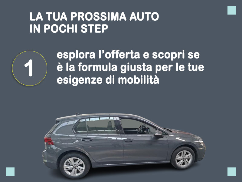 Offerta Berlina Noleggio usato: VOLKSWAGEN GOLF 1.0 eTSI 81kW EVO Life DSG - scopriamo l'offerta Second Life di Medicredit Rent Ibrida - benzina (MHEV)  foto 1