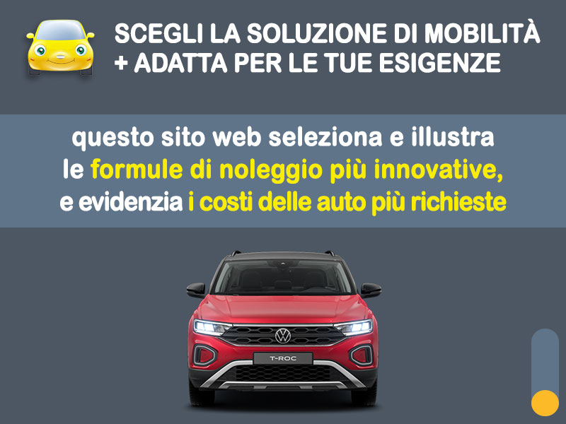 Offerta SUV e CrossOver Noleggio VOLKSWAGEN T-ROC 1.5 eTSI in pronta consegna: l'offerta stock del broker Medicredit Rent Ibrida - benzina (MHEV)  foto 1