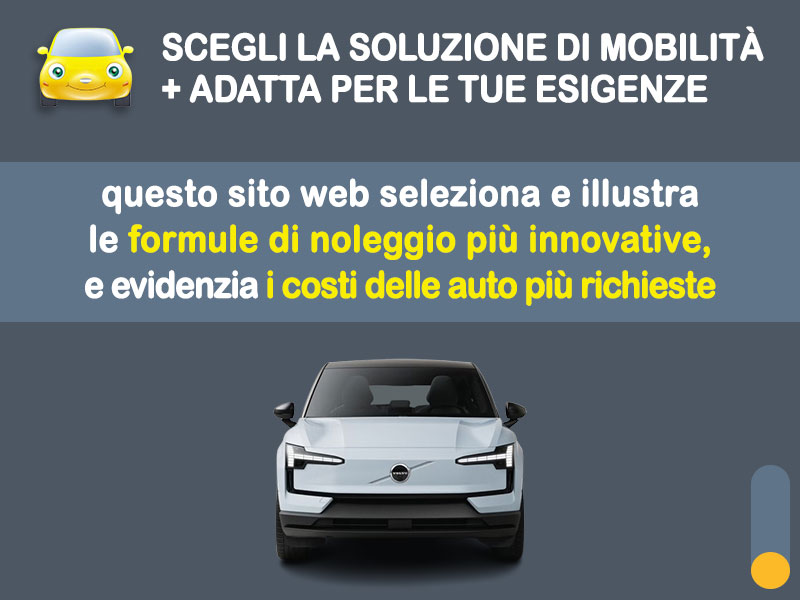 Offerta SUV e CrossOver VOLVO EX30 piccolo SUV elettrico: la quotazione più aggiornata del broker Medicredit Rent per il noleggio a lungo termine [febbraio 2026] Elettrica  foto 1