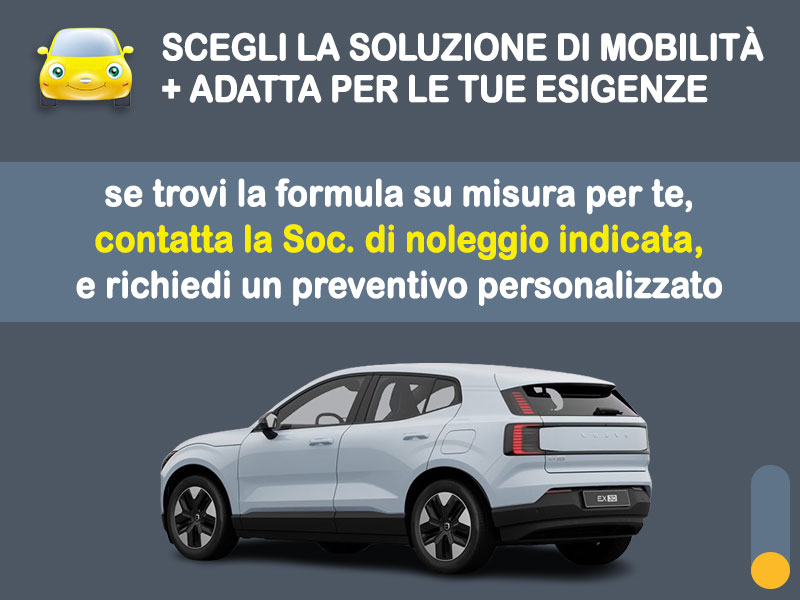 Offerta SUV e CrossOver VOLVO EX30 piccolo SUV elettrico: la quotazione più aggiornata del broker Medicredit Rent per il noleggio a lungo termine [febbraio 2026] Elettrica  foto 3