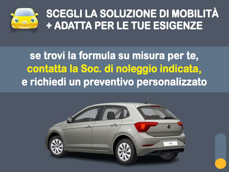 Offerta Berlina Noleggio VOLKSWAGEN POLO 1.0 TSI in pronta consegna: l'offerta stock del broker Medicredit Rent Benzina  foto 3