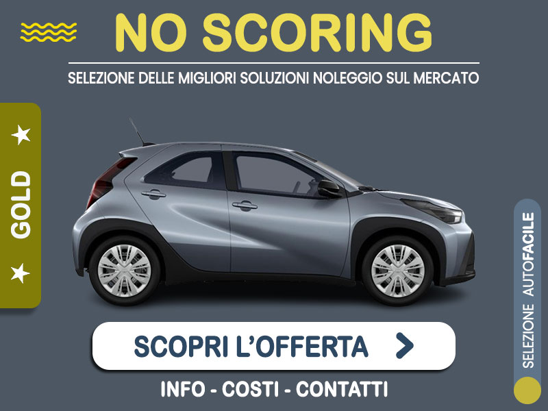 Offerta City car nuova TOYOTA AYGO X: noleggio no scoring - l'offerta 