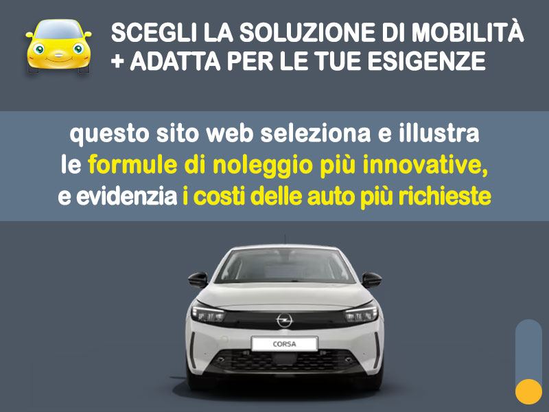 Offerta City car OPEL CORSA a benzina: noleggio no scoring - l'offerta 